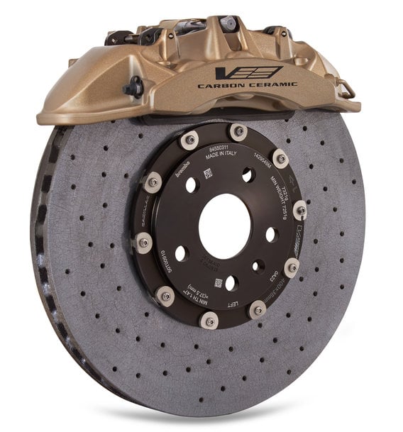The all new Cadillac CT4-V/CT5-V Blackwing will brake with Brembo